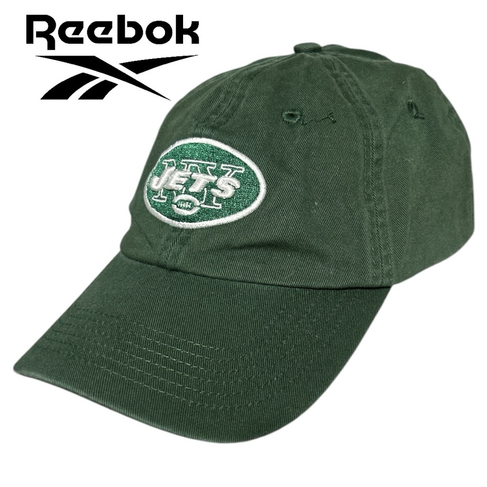 Reebok NY Jets Logo Green Adjustable Hat